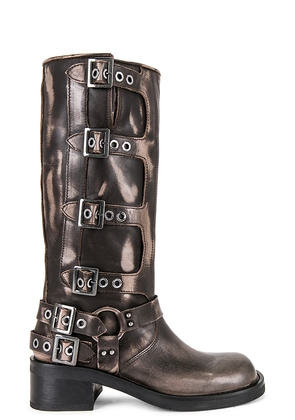 Steve Madden Rocky Boot in Black. Size 11. Also in 6, 7, 8, 9, 10, 6.5, 7.5, 8.5, 9.5, 5.5.