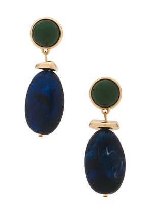 Lovers and Friends Vaila Earrings in Blue,Green.