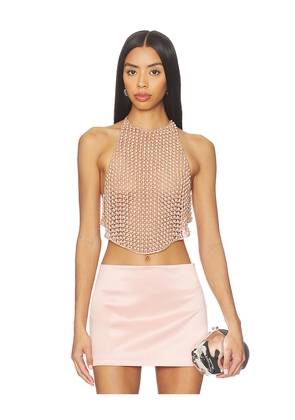 MAY MASHIAH Zoe Top in Pink. Size L. Also in XS, M.