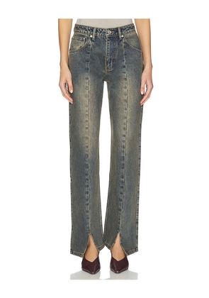 Mimchik Split Hem Jean in Blue. Size 25. Also in 26, 27, 28, 30.