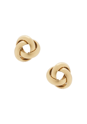 Lovers and Friends Carome Earrings in Metallic Gold.