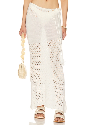 SNDYS Whitehaven Skirt in White. Size L. Also in XL.