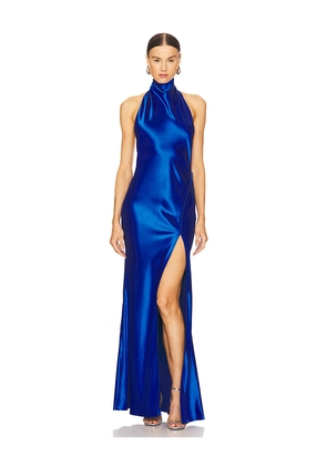 SAU LEE Penelope Gown in Blue. Size 0. Also in 2, 4, 6, 8, 12, 14.