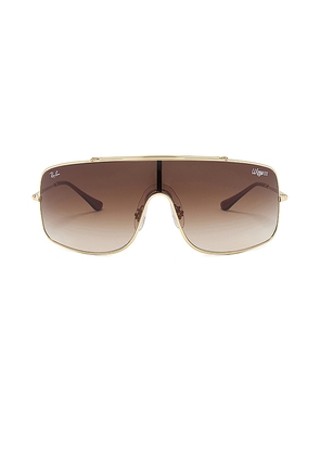 Ray-Ban Wings Iii Sunglasses in Metallic Gold.