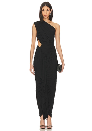 superdown Juliet Midi Dress in Black. Size L. Also in XXS, XS, S, M.