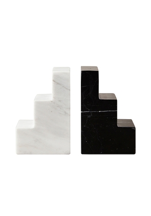Printworks Marble Bookend in Black,White.