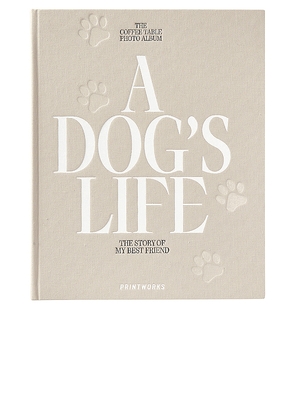 Printworks A Dog's Life Dog Album in Beige.