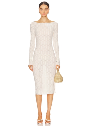 Tularosa Nikki Midi Dress in White. Size M. Also in XL.