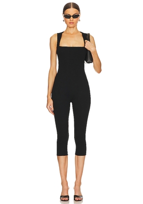 SANS FAFF Bell Pedal Pusher Jumpsuit in Black. Size L. Also in S, XS, M.