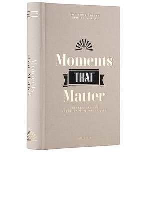 Printworks Moments That Matter Bookshelf Album in Beige.