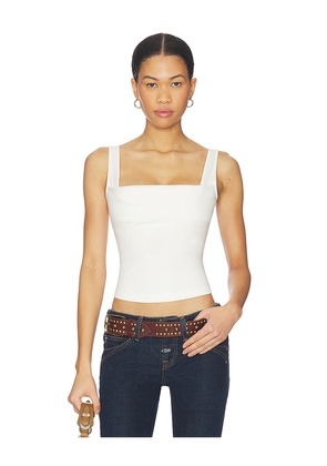 Miaou Luna Top in White. Size L. Also in S, M, XL.