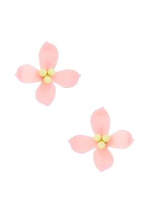 Lele Sadoughi Oleander Stud Earrings in Blush.