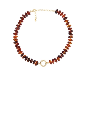 Lovers and Friends Romina Necklace in Cognac.