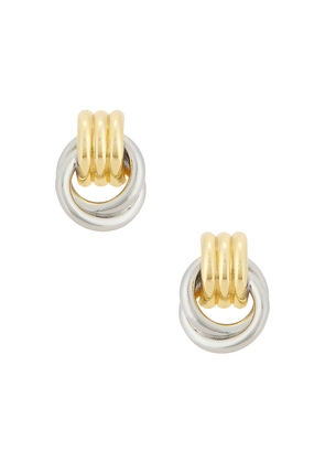Lovers and Friends Talia Earrings in Metallic Gold,Metallic Silver.