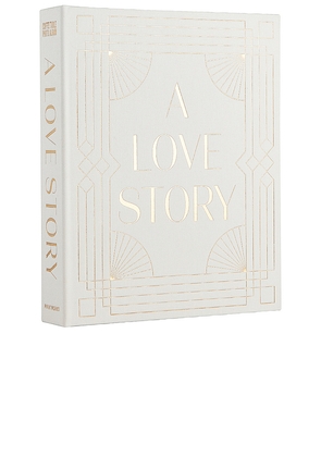 Printworks A Love Story Wedding Album in White.