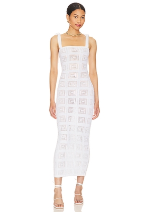 Tularosa Keani Open Back Dress in White. Size L. Also in XS, S, M.