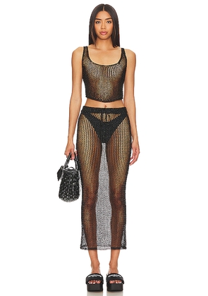 superdown Gabija Skirt Set in Black. Size L. Also in M.