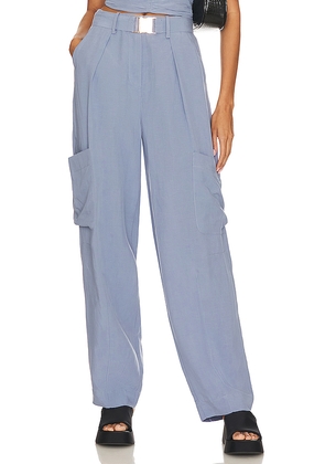 SOVERE Nouvelle Cargo Pant in Blue. Size L. Also in XS, XL.