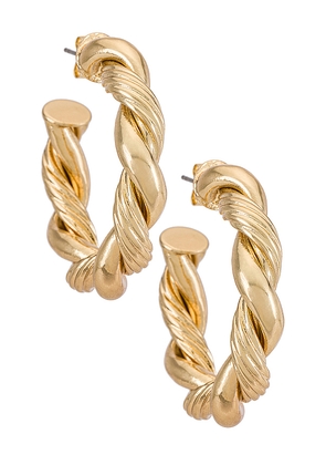 petit moments Limelight Hoops in Metallic Gold.