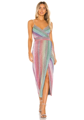 SAYLOR Meghan Dress in Pink,Green. Size L. Also in S, XS.