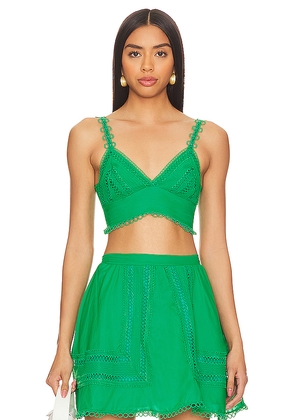 PEIXOTO Jasmine Top in Green. Size S. Also in XS.