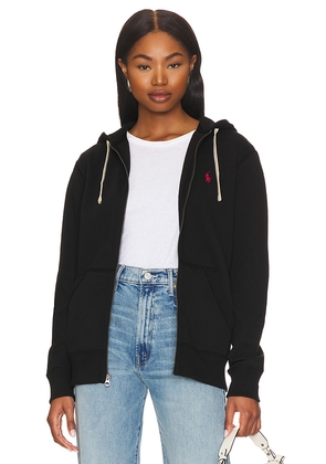 Polo Ralph Lauren Fleece Full-Zip Hoodie in Black. Size L. Also in S.