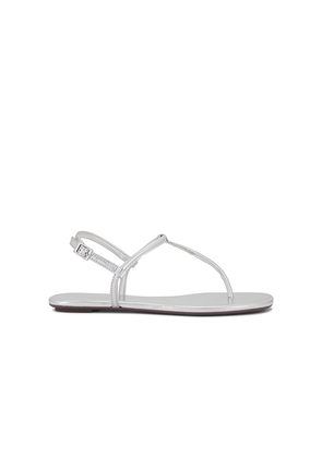 Schutz Elsha Sandal in Metallic Silver. Size 10. Also in 6, 9.5.