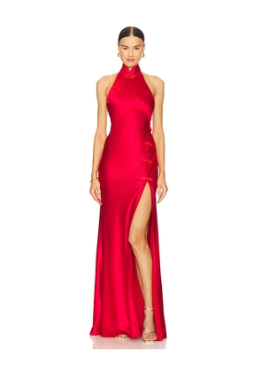 SAU LEE Michelle Gown in Red. Size 0. Also in 00, 12, 2, 4, 6, 8.