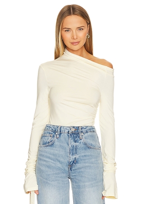 SNDYS Nyah Bodysuit in White. Size L. Also in M, S, XL, XS, XXS.