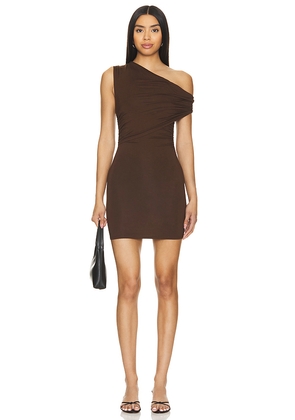 superdown Alessia Mini Dress in Chocolate. Size M. Also in XXS, S, XL.