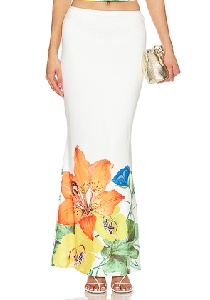 Runaway The Label Primrose Skirt in White. Size M. Also in S, L.