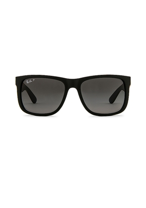 Ray-Ban Justin 55mm Polarized Sunglasses in Black.