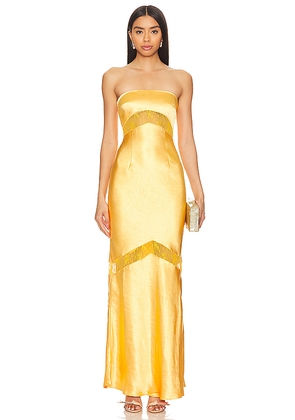 Runaway The Label Melrose Dress in Orange. Size L. Also in S, XS, M, XL/1X.