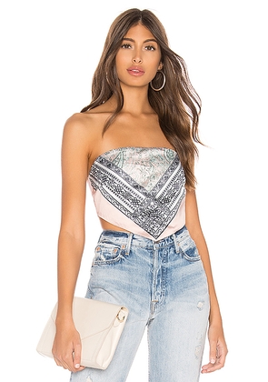 superdown Sophia Bandana Top in Pink. Size M. Also in XS, S, XL.