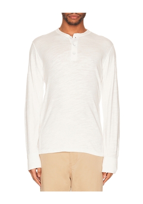 Rag & Bone Classic Henley in White. Size L. Also in M.