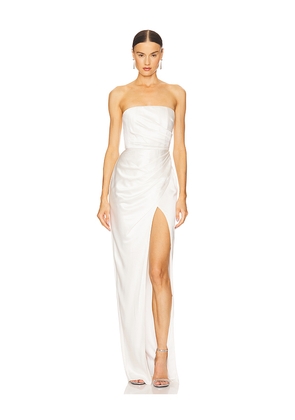 SAU LEE Priyanka Dress in Ivory. Size 0. Also in 4, 6, 8, 10, 14.