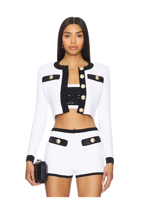 retrofete Ainsley Jacket in White. Size L. Also in M, XL, XXL.