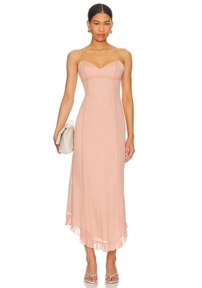 Tularosa Khalani Maxi Dress in Pink. Size L. Also in S, XL.