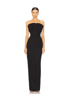 SAU LEE Noah Gown in Black. Size 10. Also in 0, 00, 14, 2, 4, 6, 8.