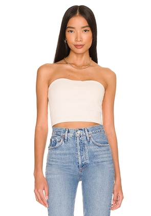 Susana Monaco x REVOLVE Strapless Crop Top in White. Size L. Also in XS, S, M, XL.