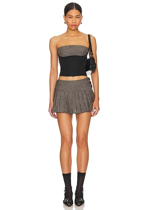 superdown Brinley Skirt Set in Army. Size L. Also in XS, S, M, XL.