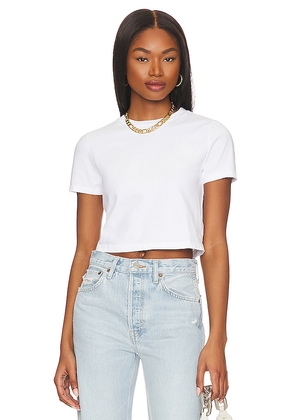 RE/DONE Micro Tee in White. Size M. Also in XS, S.