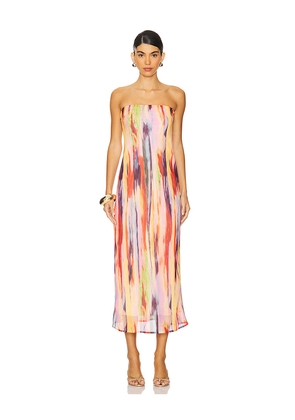 SNDYS St Barts Maxi Dress in Pink. Size L. Also in XXS, XS, S, M, XL, XXL.