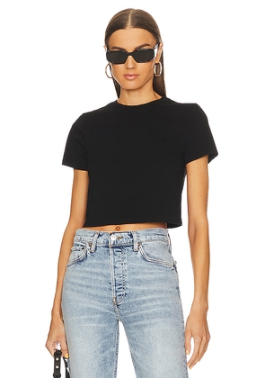 RE/DONE x Hanes Micro Tee in Black. Size M. Also in XS, S.