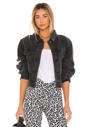 SNDYS Lounge Laurent Denim Jacket in Black. Size L. Also in XS, S, M, XL.