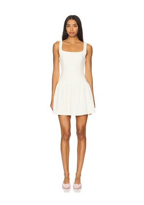 Rue Sophie Addie Mini Dress in Ivory. Size L. Also in S, M, XL.