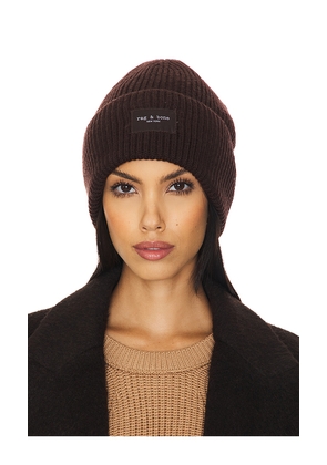 Rag & Bone Blake Beanie in Chocolate.