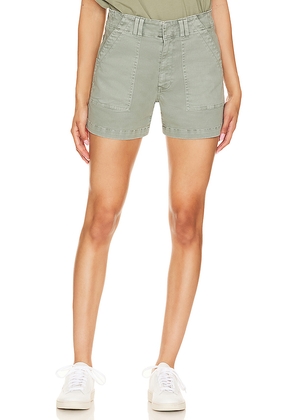 PISTOLA Marissa High Rise Utility Short in Green. Size 24. Also in 33.