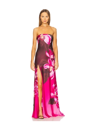 retrofete Aiyanna Silk Dress in Rose. Size M. Also in S, XS.