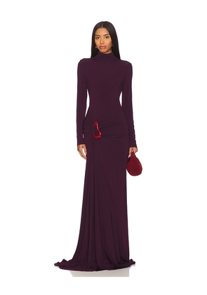 SILVIA TCHERASSI Lena Dress in Burgundy. Size M. Also in S.